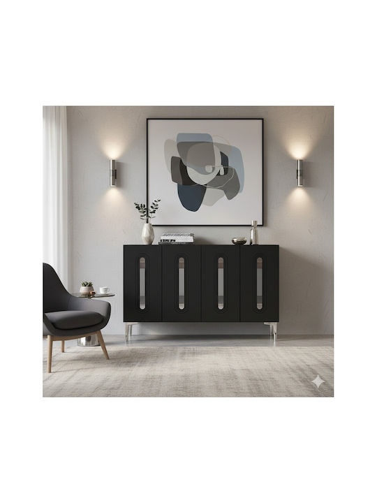 Μπουφές Ξύλινος Καφέ 120x32x75cm