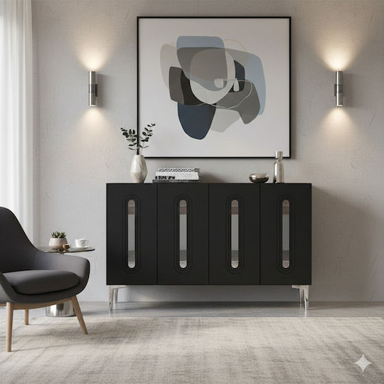 Μπουφές Ξύλινος Καφέ 120x32x75cm