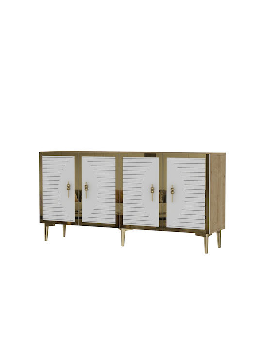 Буфет Дървен Златист 150x32x75см
