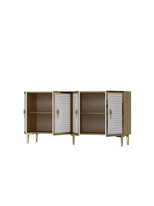 Буфет Дървен Златист 150x32x75см
