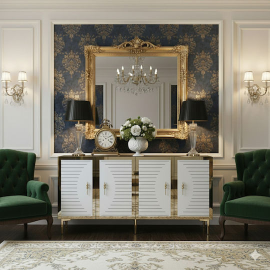 Буфет Дървен Златист 150x32x75см