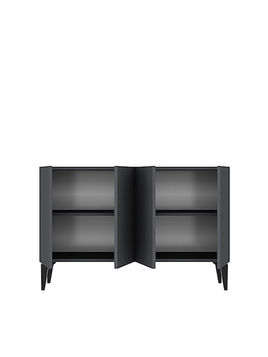 Sideboard Holz Grau 120x32x79cm