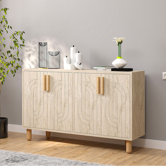 Μπουφές Ξύλινος Καφέ 120x30x75cm