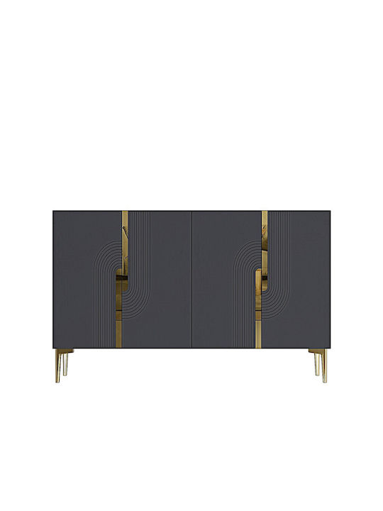 Μπουφές Ξύλινος Καφέ 120x30x75cm