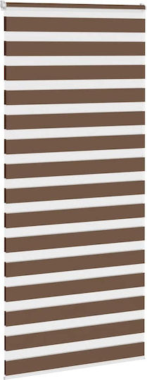 vidaXL Roller Blinds Partial Blackout Brown W105xH230cm 4014392
