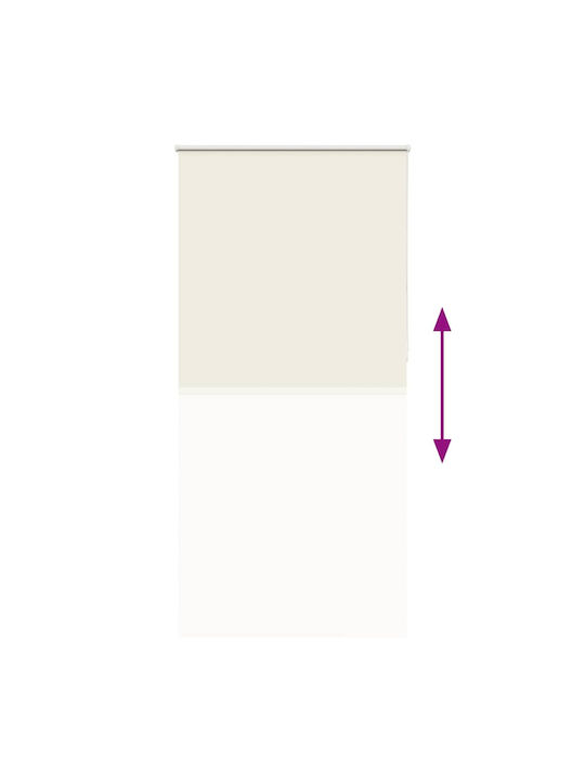 vidaXL Roller Blinds Total Blackout Ecru W110xH230cm 4011728