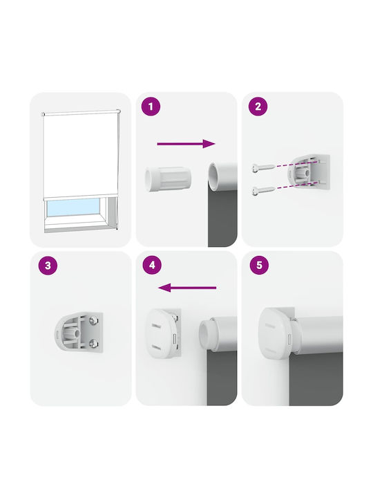 vidaXL Roller Blinds Total Blackout Ecru W110xH230cm 4011728