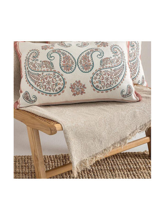 Palamaiki Decorative Pillow Case from 100% Cotton Multicolour 40x60cm
