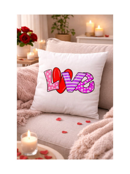 Valentine's Day Throw Pillow Love Candies 45 x 45 cm Filling