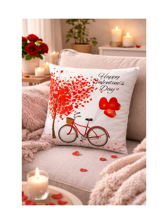 Happy Valentine's Day 45 X 45 Cm Throw Pillow
