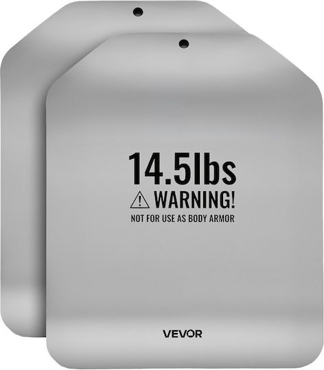Vevor Vest Plates Curved Base Pairs 6.6 Kg Plates Tactical Weighted High Quality Steel Construction Vest Ergonomic Design Strength Endurance Training Running Jogging Fitness Intense Workouts