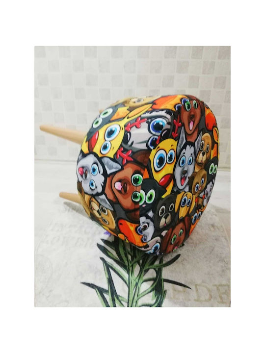Suport Pentru Picioare Din Lemn Multicolor