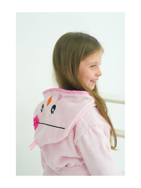 SteweHome Kids Bathrobe Pink Hooded