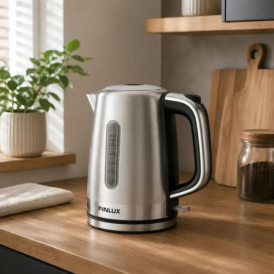 Finlux Електрическа Кана 1.7л 2200W Сива