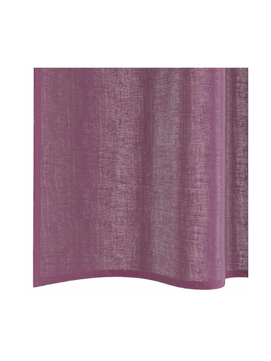 vidaXL Set Curtains Window with Tab Tops Purple 140x225cm