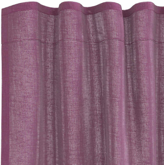 vidaXL Комплект Пердета И Завеси С Презрамки Voile Лилави 140x260см