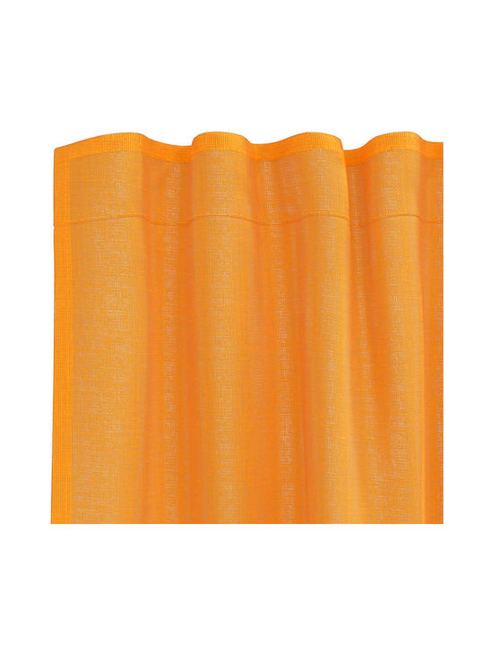 vidaXL Set Perdele Fereastră cu Capse Portocalii 140x225cm