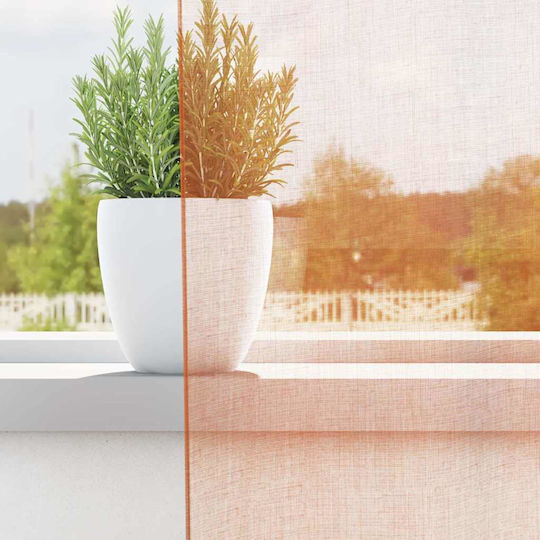 vidaXL Комплект Пердета И Завеси С Презрамки Voile Терракота 140x260см