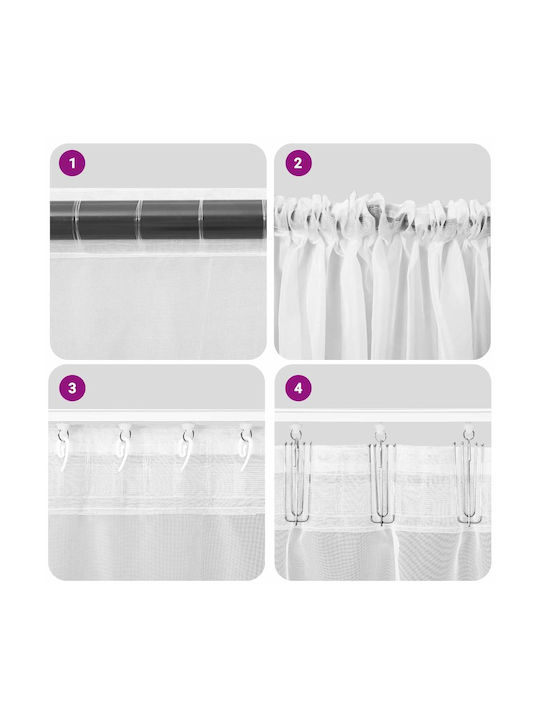 vidaXL vidaXL Vorhänge Fenster mit Oberer Registerkarte Dunkelgrau 140x225cm