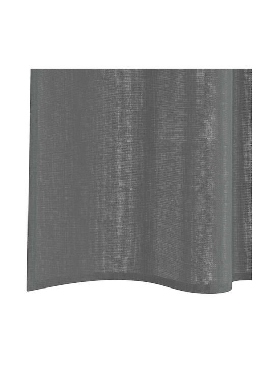 vidaXL vidaXL Set Vorhänge Fenster mit Oberer Registerkarte Dunkelgrau 140x175cm