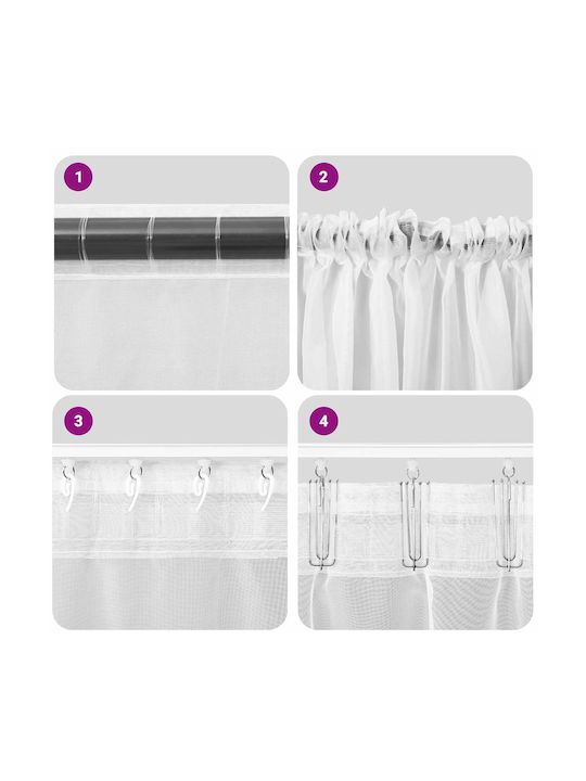 vidaXL vidaXL Set Vorhänge Fenster mit Oberer Registerkarte Dunkelgrau 140x175cm