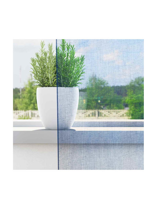 vidaXL Set Window Curtains with Tab Tops Royal Blue 140x225cm