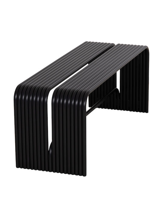 Intrepid Outdoor Bench Metallic Black 105.5x38x42cm