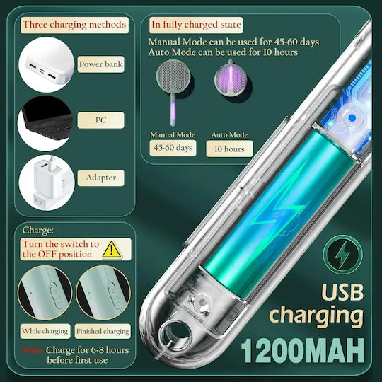 Arrango Rachetă Electrică Pentru Insecte AW49017