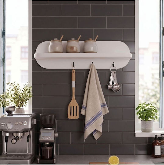 SteweHome Agățătoare De Perete Din Lemn 60x18x11cm SteweHome Agățătoare De Perete Din Lemn 60x18x11cm