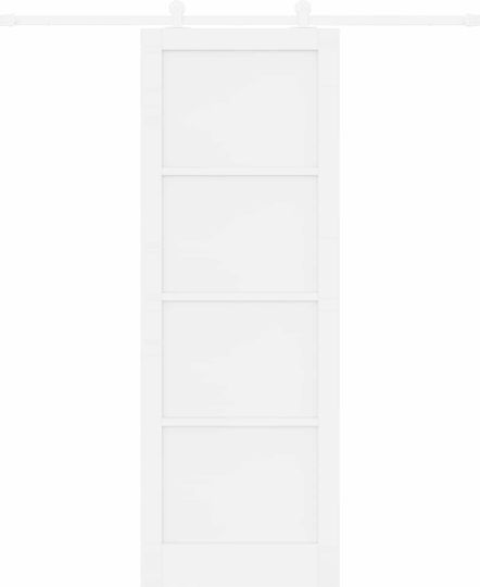 Ușă Glisantă Albă 83 X 232 Cm Lemn Masiv de Pin 3445482 Albă