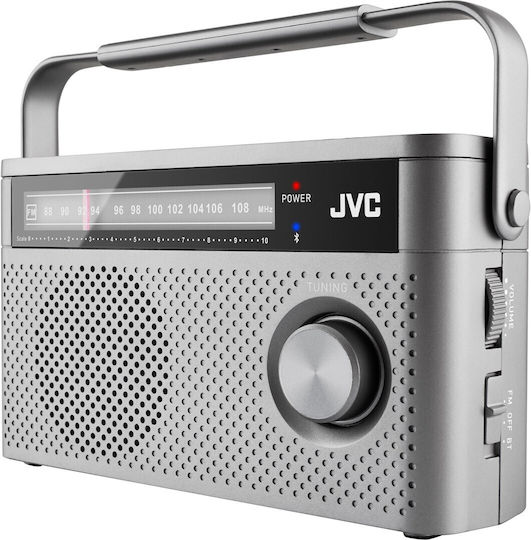 JVC RA-E315G Επιτραπέζιο Ραδιόφωνο Ρεύματος με Bluetooth Γκρι