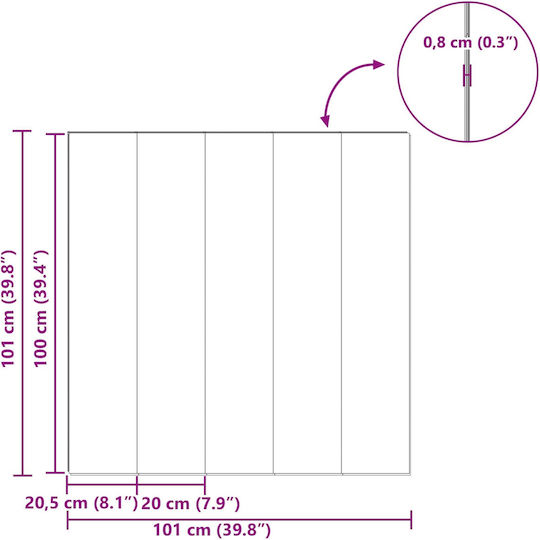 vidaXL Ламиниран Под 8мм 42034077