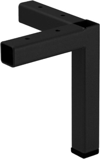 Roline Metallic Furniture Leg 9.3x1.8x12cm Matte Black