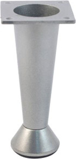 Import Hellas A141 Metallic Furniture Leg with Regulator Suitable for Table Coffee Table Office 4.3x4.3x5cm Nickel Matte 5 A141