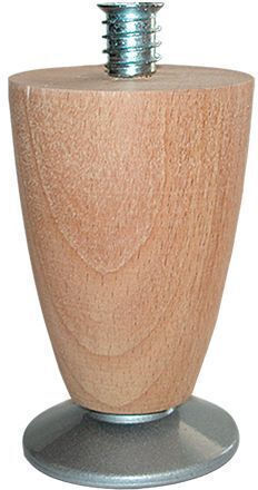 Morseto A101 Wooden Furniture Leg with Regulator Suitable for Table / Coffee Table 6.2x6.2x8cm Unpainted 8