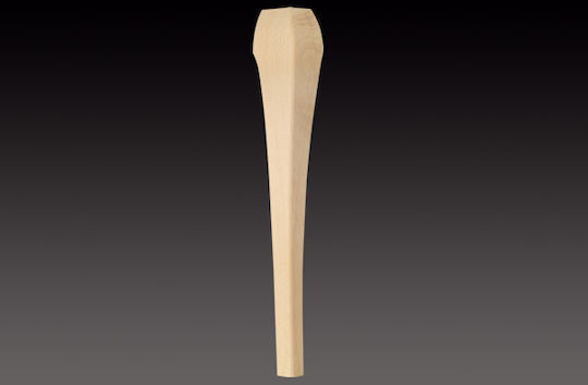 Morseto 303-750 Wooden Furniture Leg Suitable for Table / Coffee Table 9x9x75cm Unfinished 75