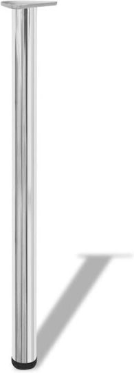 Möbelbein Runde Art.127 Φ60x710mm Finetto Chrom Chromio