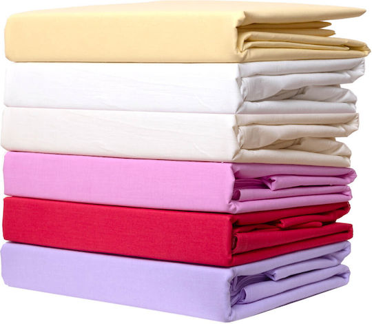 Viopros Cearceaf De Pat Single Cu Hugger Din Cauciuc 100x200+25cm Bej