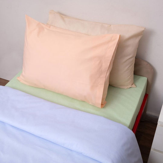 Viopros Cearceaf De Pat Single Cu Hugger Din Cauciuc 100x200+25cm Bej
