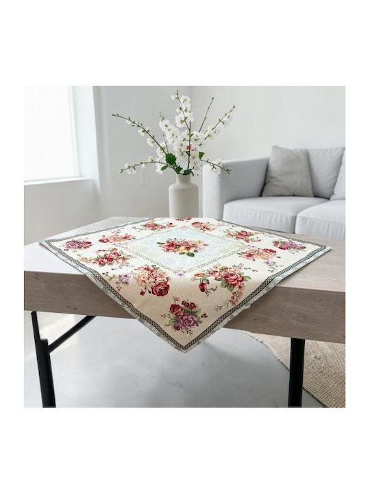 Linea Home Καρέ Τραπεζομάντηλο Σετ 5τμχ Modrian Δαμασκο 140x140εκ.