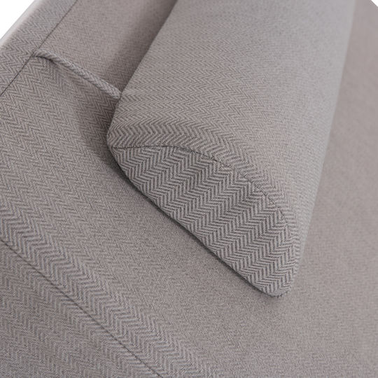 HomeMarkt Waterproof Sunbed Cushion with Backrest Olefin Fishbone