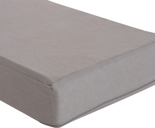 HomeMarkt Waterproof Sunbed Cushion with Backrest Olefin Herringbone