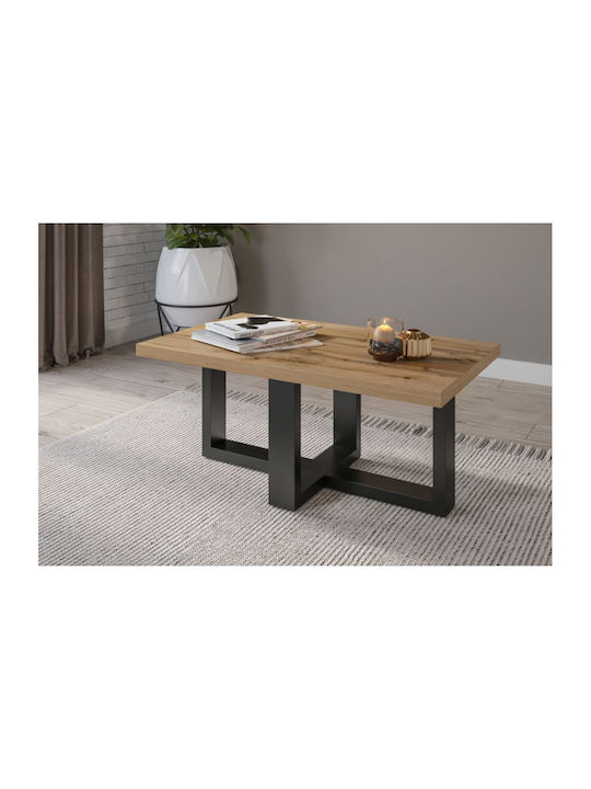 Rechteckiges Zentral Kaffeetisch Aveni Holz Beige M102xT60xH44cm