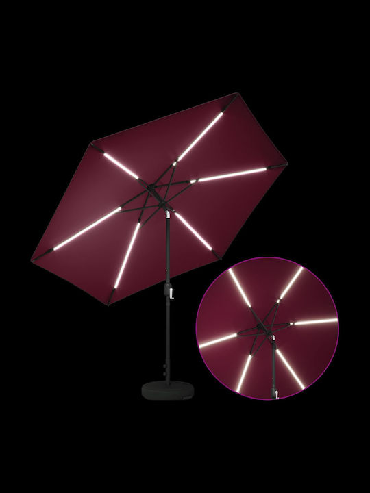 Round Aluminum Turquoise Parasol Φ3m
