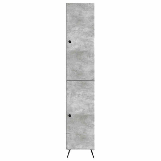 vidaXL Стенна Колона За Баня 33x34.5x90см Сива