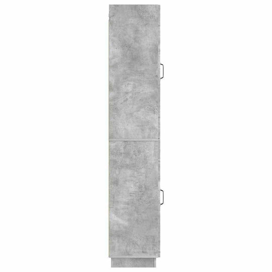 vidaXL Стенна Колона За Баня M33xД34.5xВ87cm Сива