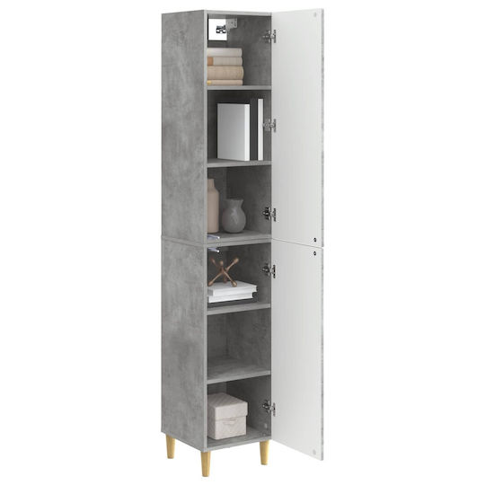 vidaXL Στήλη Μπάνιου Τοίχου 33x34.5x90cm Sonoma
