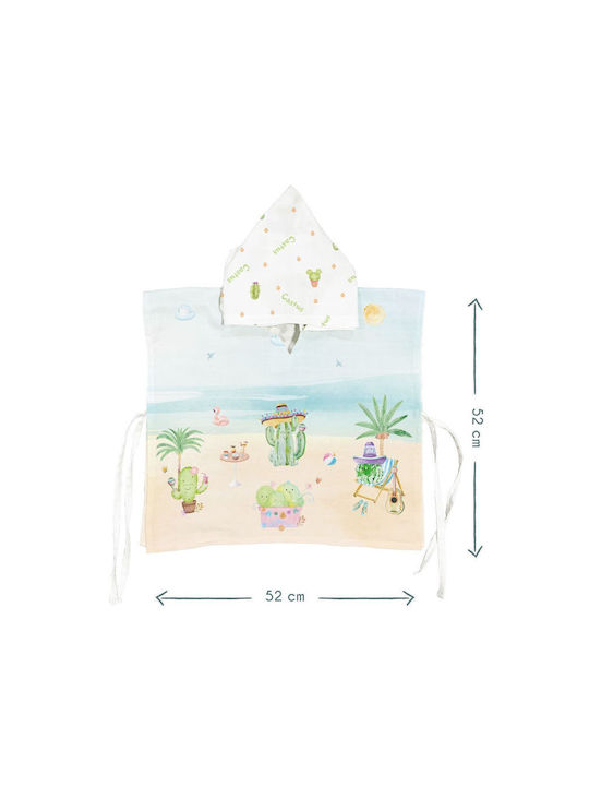 SteweHome Halat de Baie pentru Copii Multicolor cu Glugă