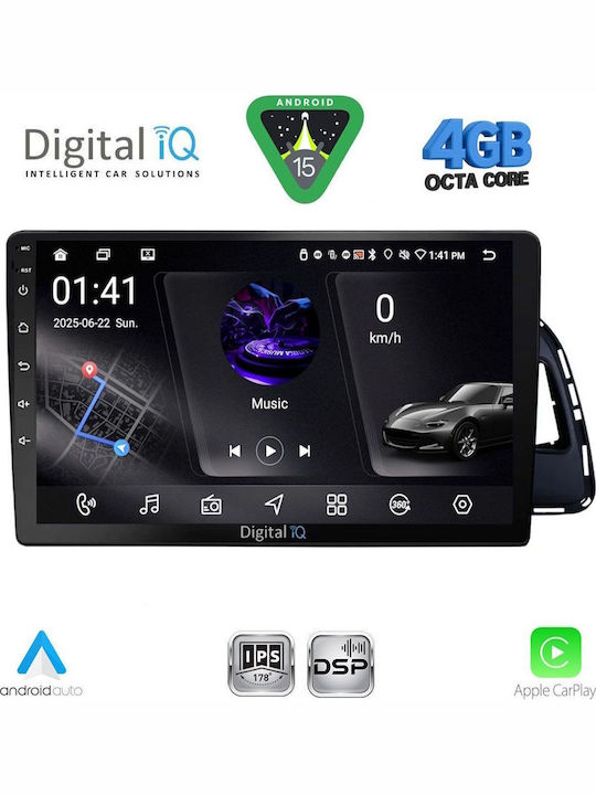 Digital IQ Car Audio System for Audi Q3 2012-2018 (Bluetooth/USB/WiFi/GPS/Apple CarPlay/Android Auto) with 9" Touch Screen