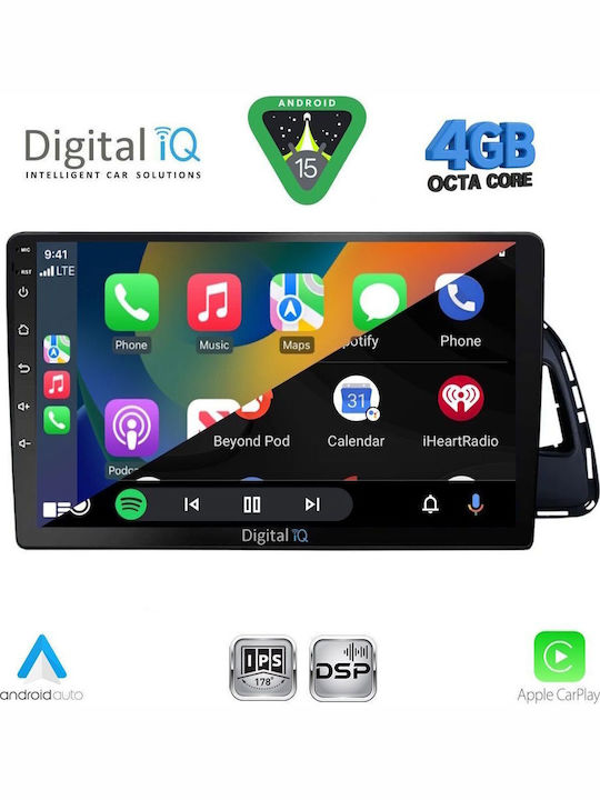 Digital IQ Car Audio System for Audi Q3 2012-2018 (Bluetooth/USB/WiFi/GPS/Apple CarPlay/Android Auto) with 9" Touch Screen